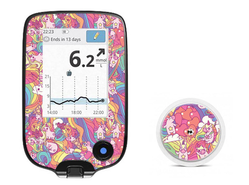 Unicorn Swirls for Freestyle Libre 2 Unicorn Swirls for Freestyle Libre 2