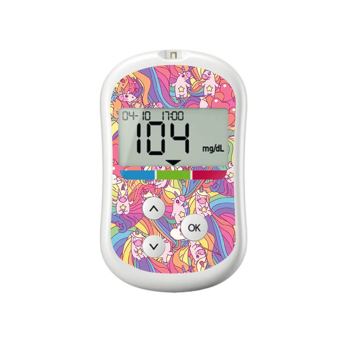 Unicorn Swirls for OneTouch Verio Flex Glucometer Unicorn Swirls for OneTouch Verio Flex Glucometer