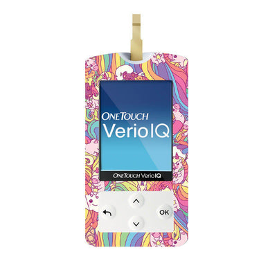 Unicorn Swirls for OneTouch Verio IQ Glucometer Unicorn Swirls for OneTouch Verio IQ Glucometer