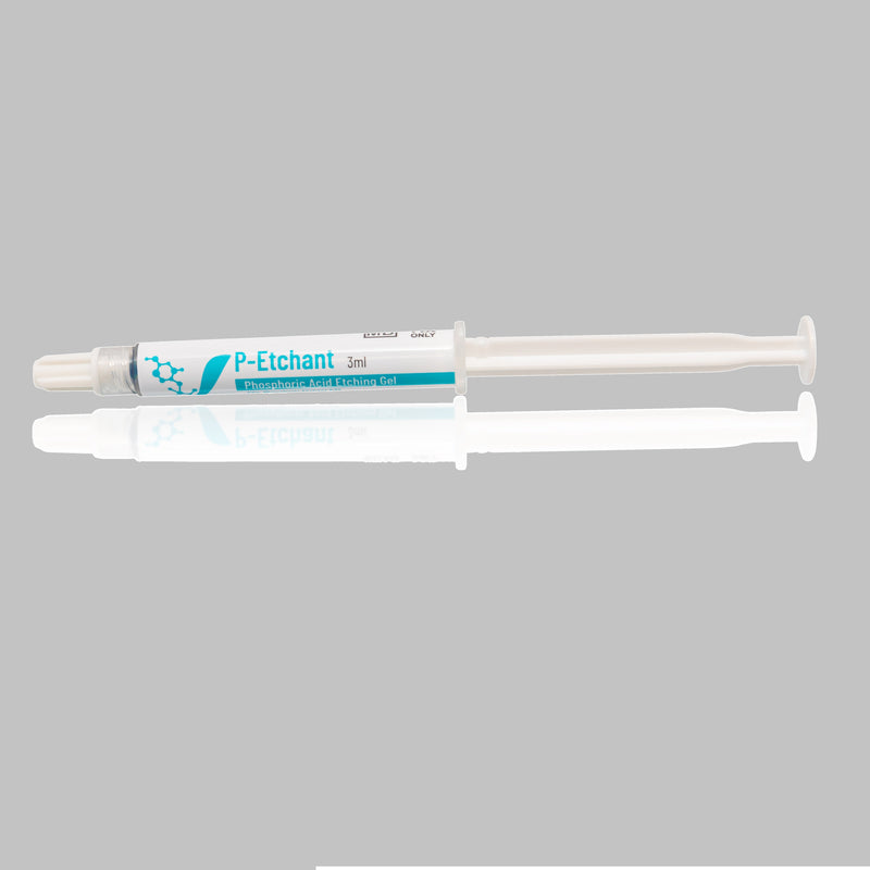 P-Etchant Phosphoric Acid Etching Gel 3ml*1 or 5ml*2 package with tips P-Etchant Phosphoric Acid Etching Gel 3ml*1 or 5ml*2 package with tips