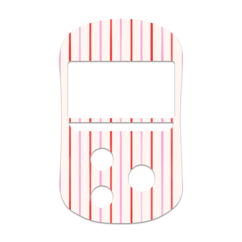 Peppermint Stripes OneTouch Verio Flex Glucometer Sticker - Pump Peelz Peppermint Stripes OneTouch Verio Flex Glucometer Sticker - Pump Peelz