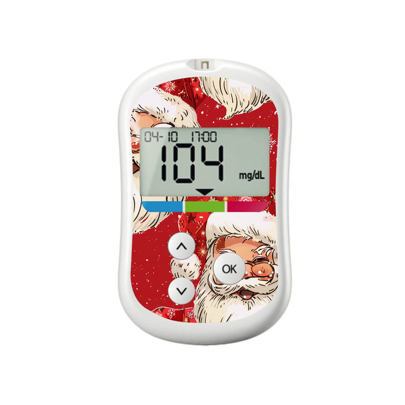 Jolly Old Saint Nick OneTouch Verio Flex Glucometer Sticker - Pump Peelz Jolly Old Saint Nick OneTouch Verio Flex Glucometer Sticker - Pump Peelz