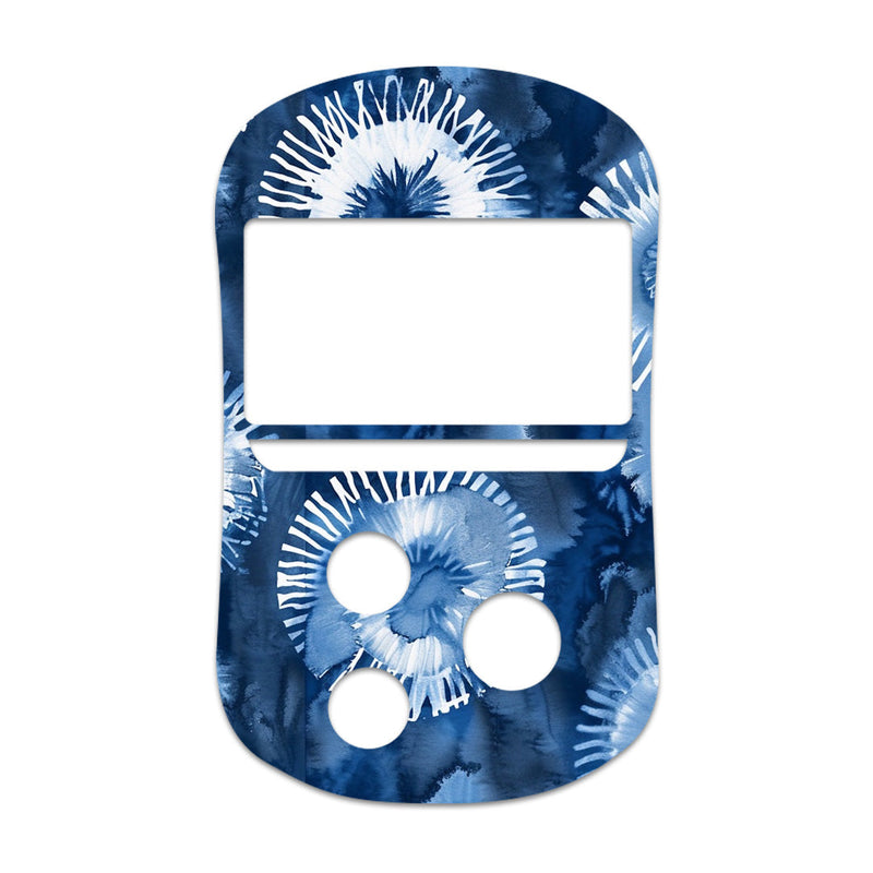 Monochrome Blue Tie Dye for OneTouch Verio Flex Glucometer Monochrome Blue Tie Dye for OneTouch Verio Flex Glucometer