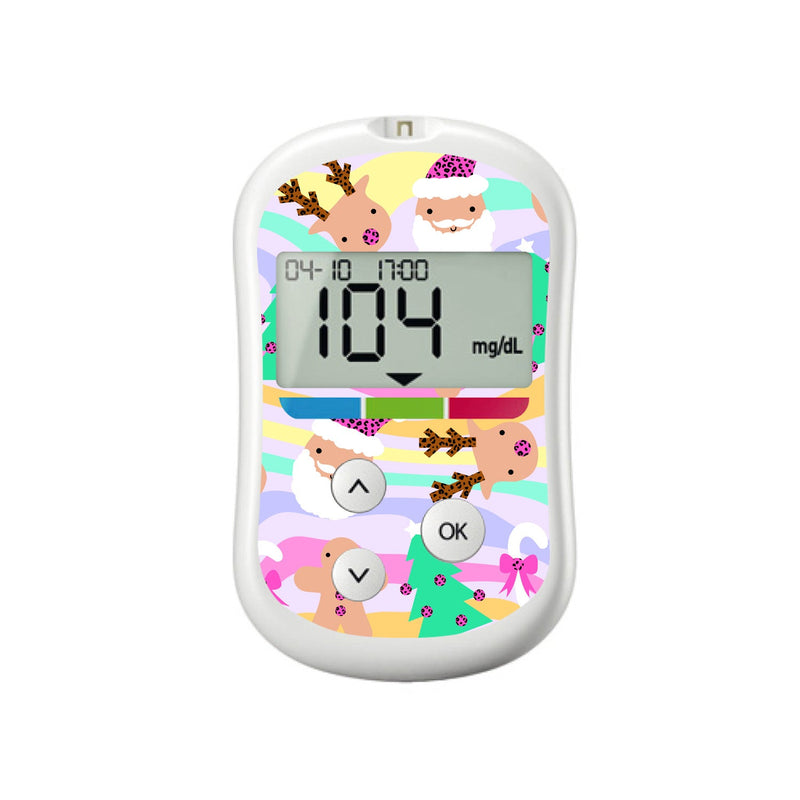 Christmas Pastel Sticker for OneTouch Verio Flex Glucometer Christmas Pastel Sticker for OneTouch Verio Flex Glucometer
