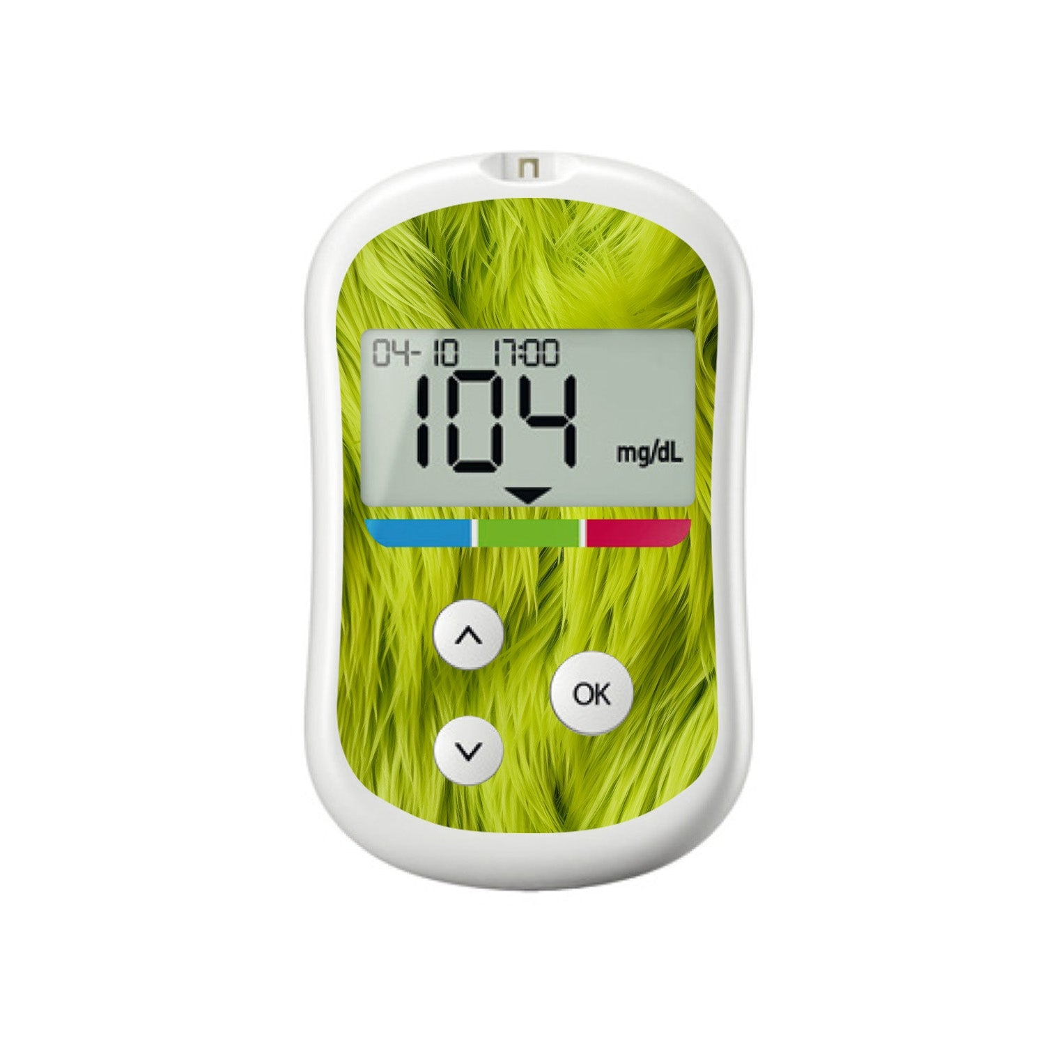 Green Fur Sticker for OneTouch Verio Flex Glucometer Green Fur Sticker for OneTouch Verio Flex Glucometer