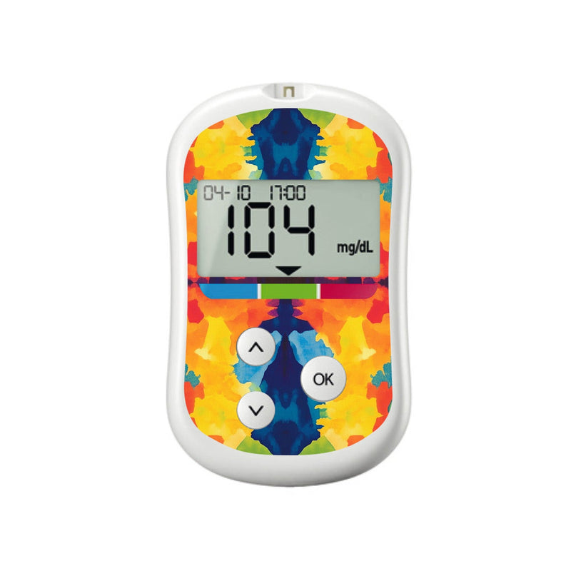 Bright Tie Dye OneTouch Verio Flex Glucometer Bright Tie Dye OneTouch Verio Flex Glucometer