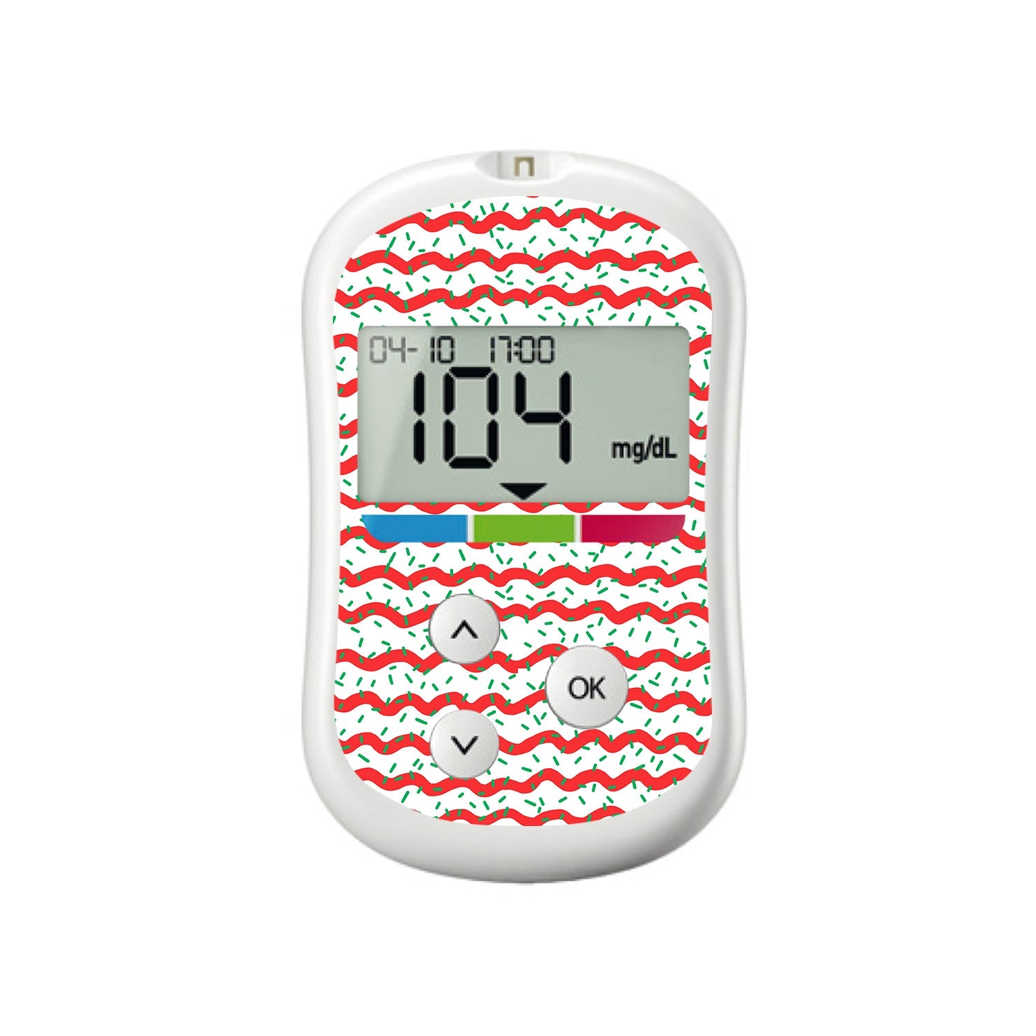 Christmas Icing OneTouch Verio Flex Glucometer Sticker - Pump Peelz Christmas Icing OneTouch Verio Flex Glucometer Sticker - Pump Peelz