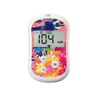 Summer Tie Dye for OneTouch Verio Flex Glucometer Summer Tie Dye for OneTouch Verio Flex Glucometer