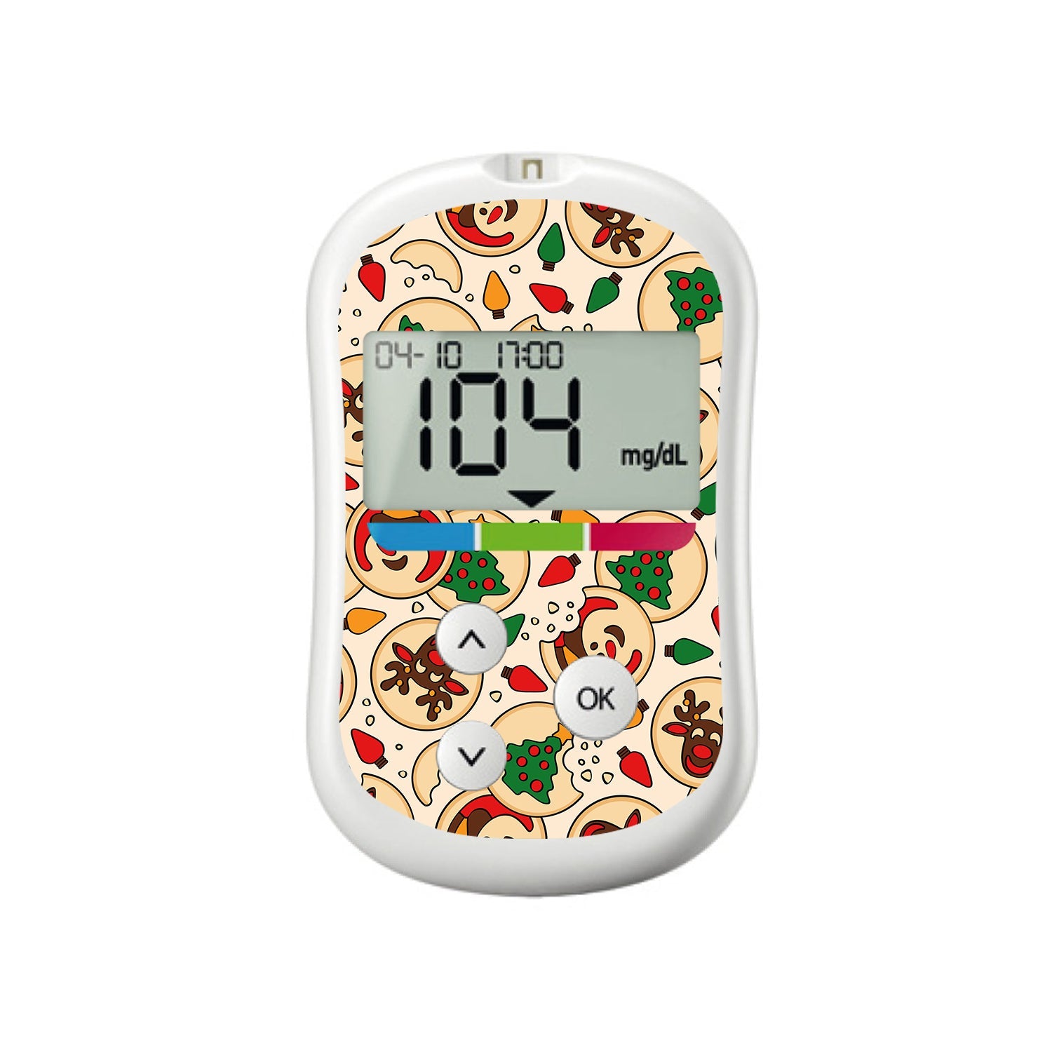 Santa's Cookies OneTouch Verio Flex Glucometer Sticker - Pump Peelz Santa's Cookies OneTouch Verio Flex Glucometer Sticker - Pump Peelz