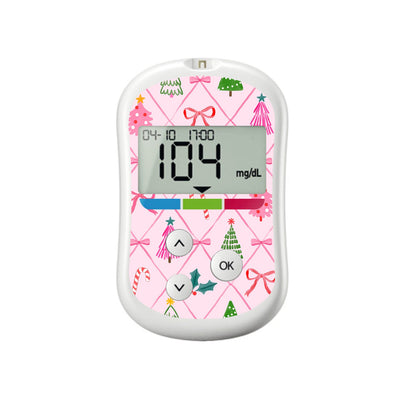 Coquette Christmas OneTouch Verio Flex Glucometer Sticker - Pump Peelz Coquette Christmas OneTouch Verio Flex Glucometer Sticker - Pump Peelz