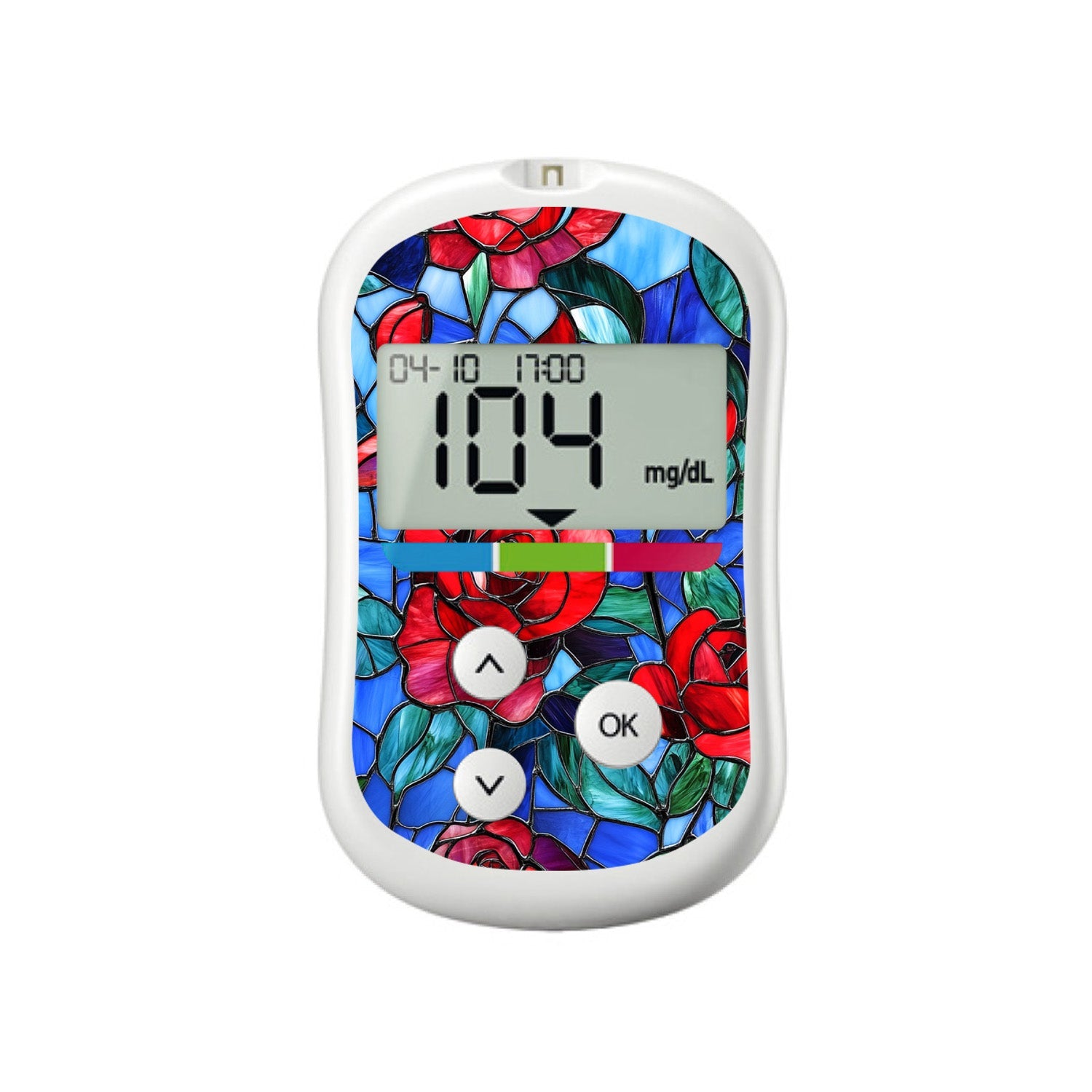 Crimson Blooms for OneTouch Verio Flex Glucometer Crimson Blooms for OneTouch Verio Flex Glucometer