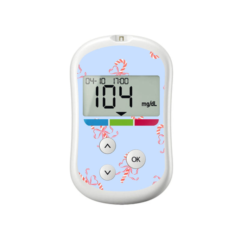 Candy Cane Lane OneTouch Verio Flex Glucometer Sticker - Pump Peelz Candy Cane Lane OneTouch Verio Flex Glucometer Sticker - Pump Peelz