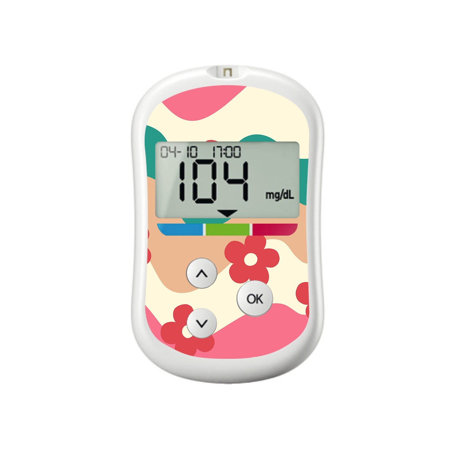 Retro Noel OneTouch Verio Flex Glucometer Sticker - Pump Peelz Retro Noel OneTouch Verio Flex Glucometer Sticker - Pump Peelz