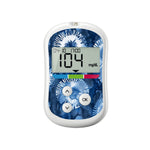 Monochrome Blue Tie Dye for OneTouch Verio Flex Glucometer Monochrome Blue Tie Dye for OneTouch Verio Flex Glucometer