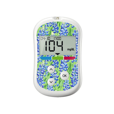 Blue Blooms for OneTouch Verio Flex Glucometer Blue Blooms for OneTouch Verio Flex Glucometer