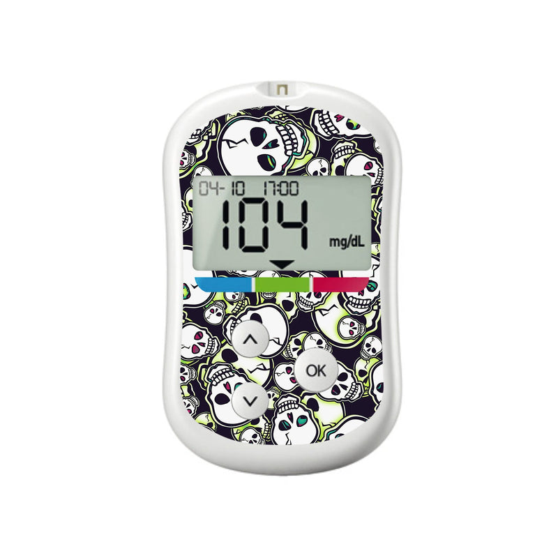 Bone Glow OneTouch Verio Flex Glucometer Sticker - Pump Peelz Bone Glow OneTouch Verio Flex Glucometer Sticker - Pump Peelz