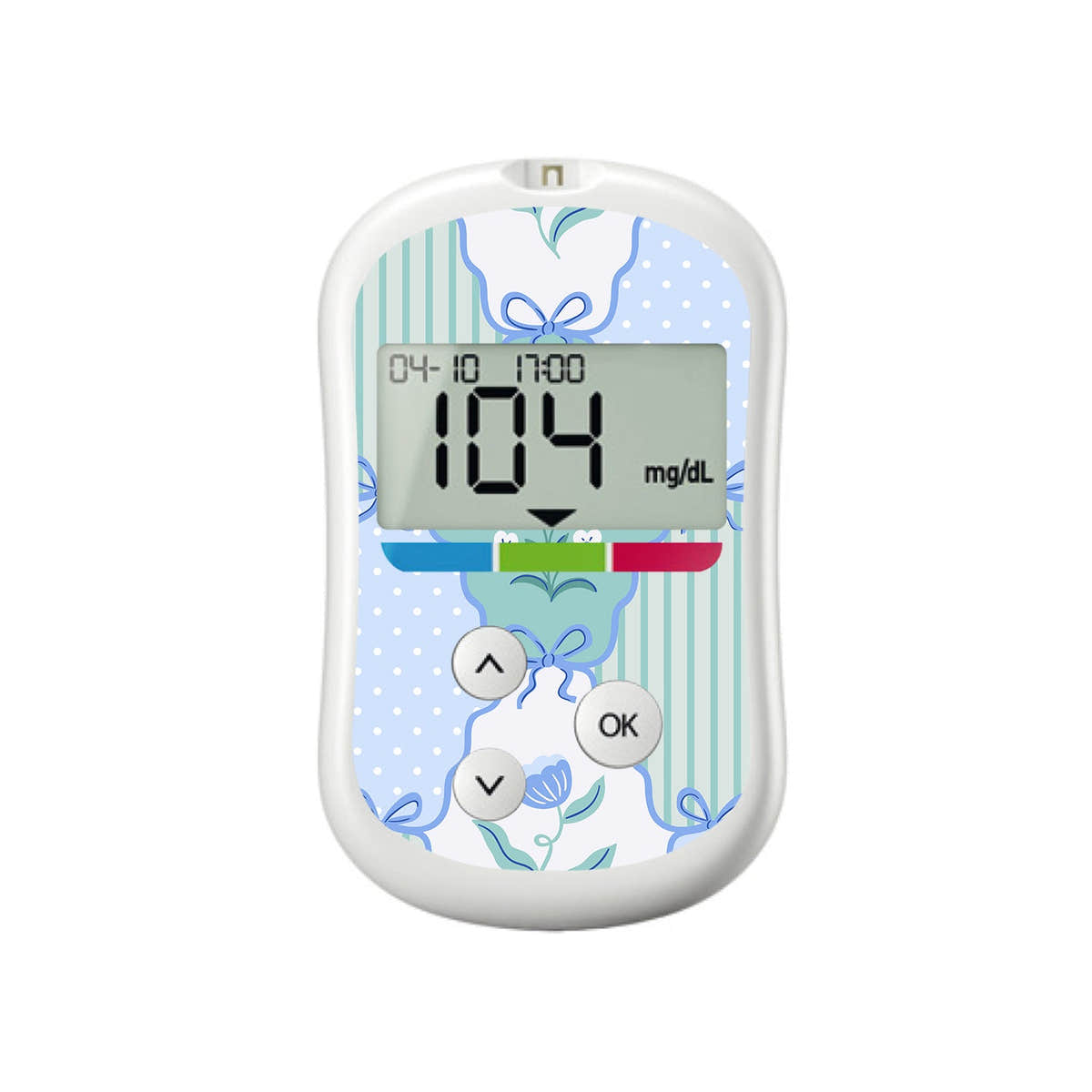Cottage Bows OneTouch Verio Flex Glucometer Sticker - Pump Peelz Cottage Bows OneTouch Verio Flex Glucometer Sticker - Pump Peelz