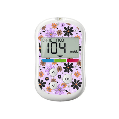 Batty Blooms OneTouch Verio Flex Glucometer Sticker - Pump Peelz Batty Blooms OneTouch Verio Flex Glucometer Sticker - Pump Peelz