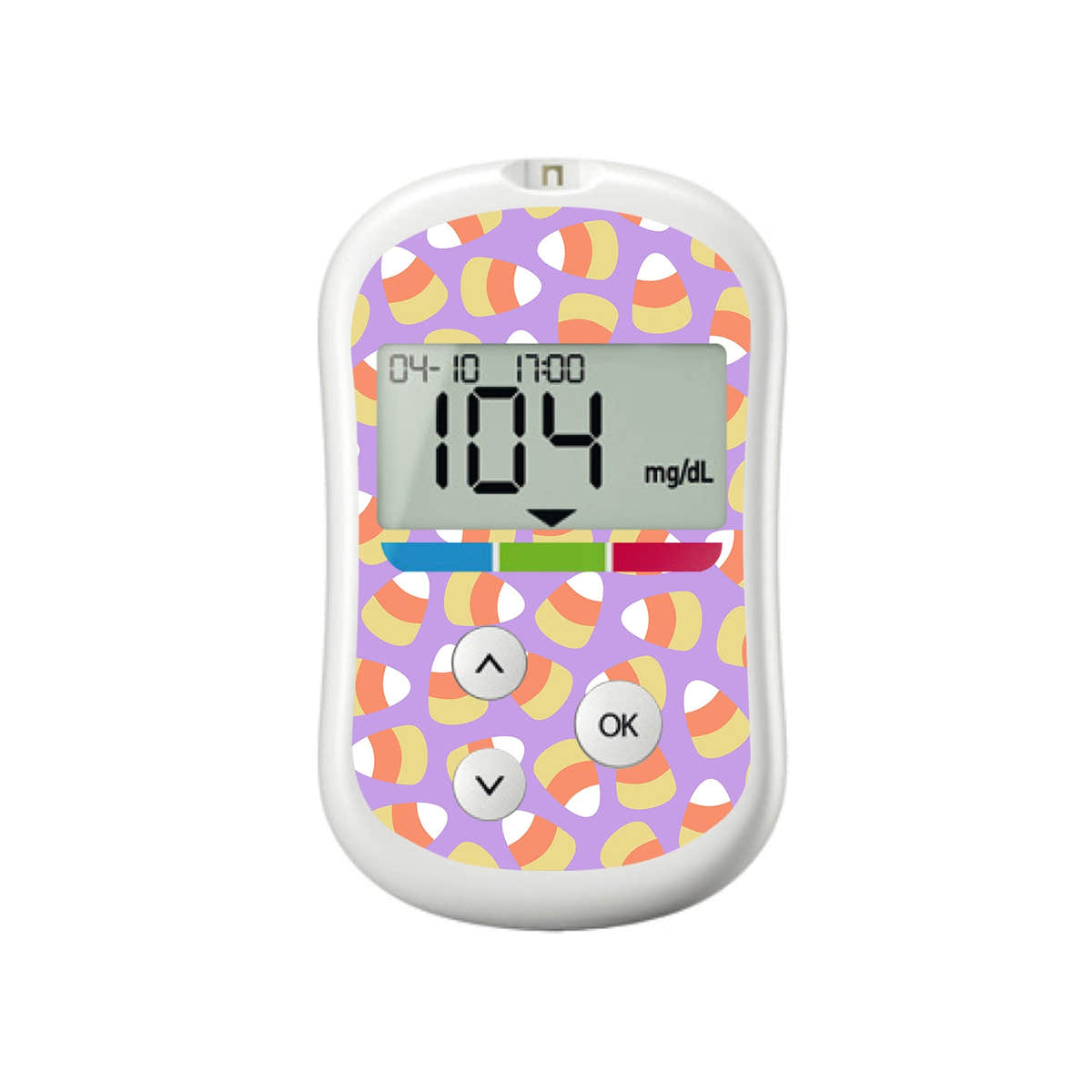 Candy Corn OneTouch Verio Flex Glucometer Sticker - Pump Peelz Candy Corn OneTouch Verio Flex Glucometer Sticker - Pump Peelz