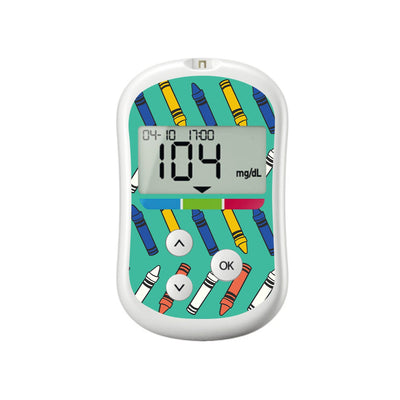Crayon Pop OneTouch Verio Flex Glucometer Sticker - Pump Peelz Crayon Pop OneTouch Verio Flex Glucometer Sticker - Pump Peelz