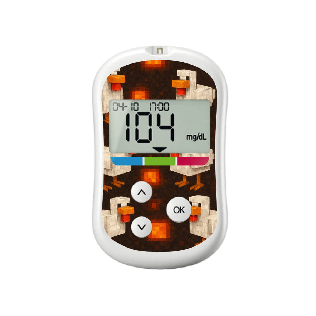 Inferno Chicken OneTouch Verio Flex Glucometer Sticker - Pump Peelz Inferno Chicken OneTouch Verio Flex Glucometer Sticker - Pump Peelz