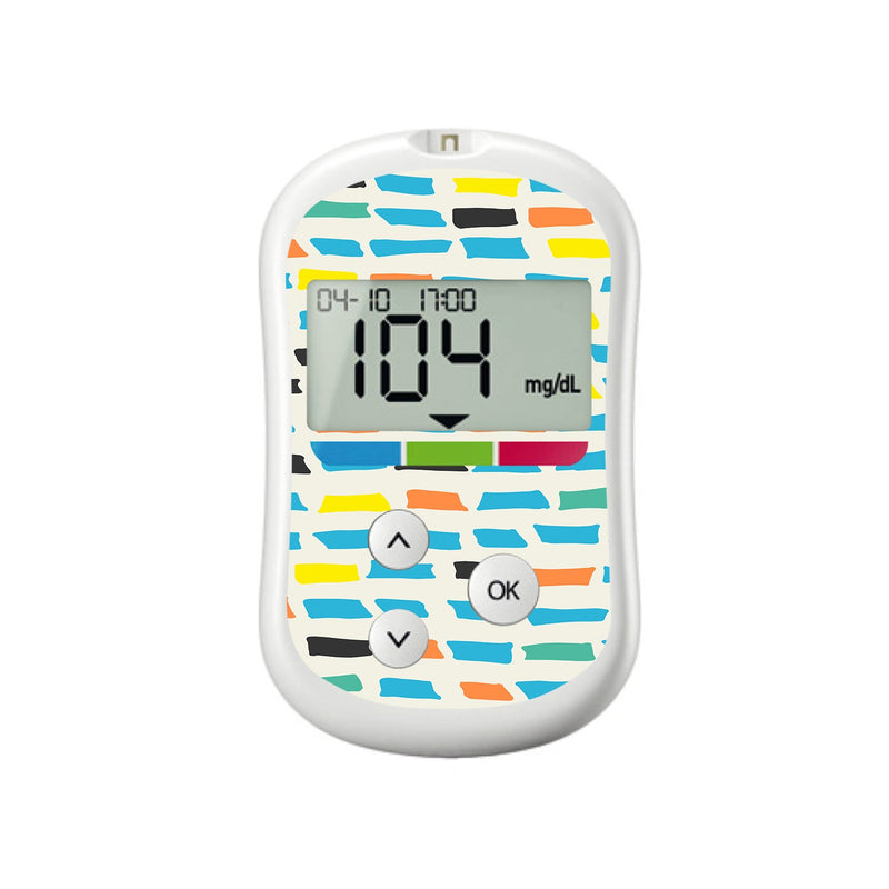 Colorful Sticks OneTouch Verio Flex Glucometer Sticker - Pump Peelz Colorful Sticks OneTouch Verio Flex Glucometer Sticker - Pump Peelz