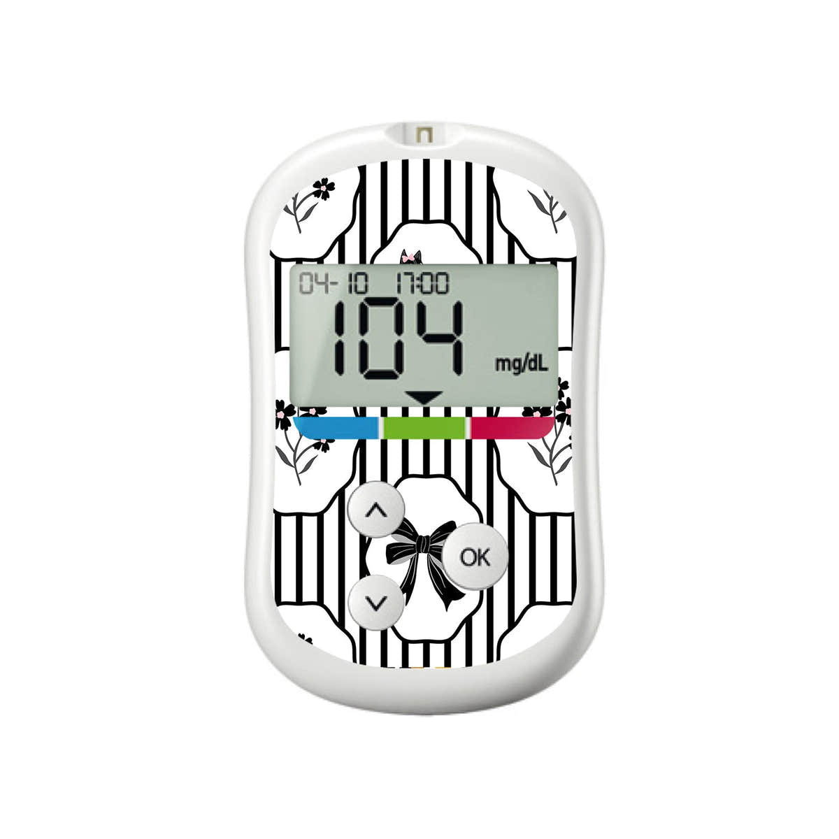 Midnight Cat OneTouch Verio Flex Glucometer Sticker - Pump Peelz Midnight Cat OneTouch Verio Flex Glucometer Sticker - Pump Peelz