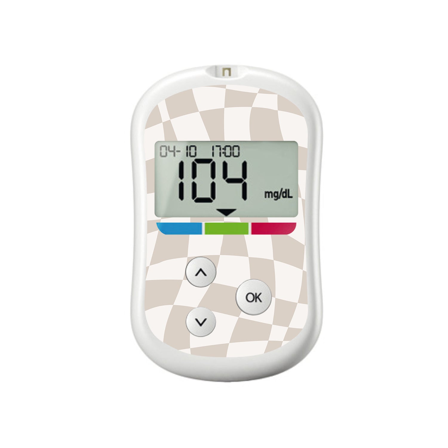 Creamy Check OneTouch Verio Flex Glucometer Sticker - Pump Peelz Creamy Check OneTouch Verio Flex Glucometer Sticker - Pump Peelz