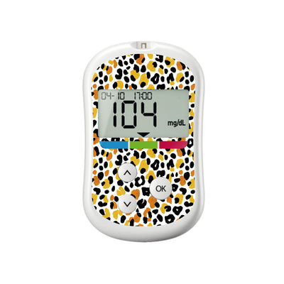 Golden Leopard OneTouch Verio Flex Glucometer Sticker - Pump Peelz Golden Leopard OneTouch Verio Flex Glucometer Sticker - Pump Peelz