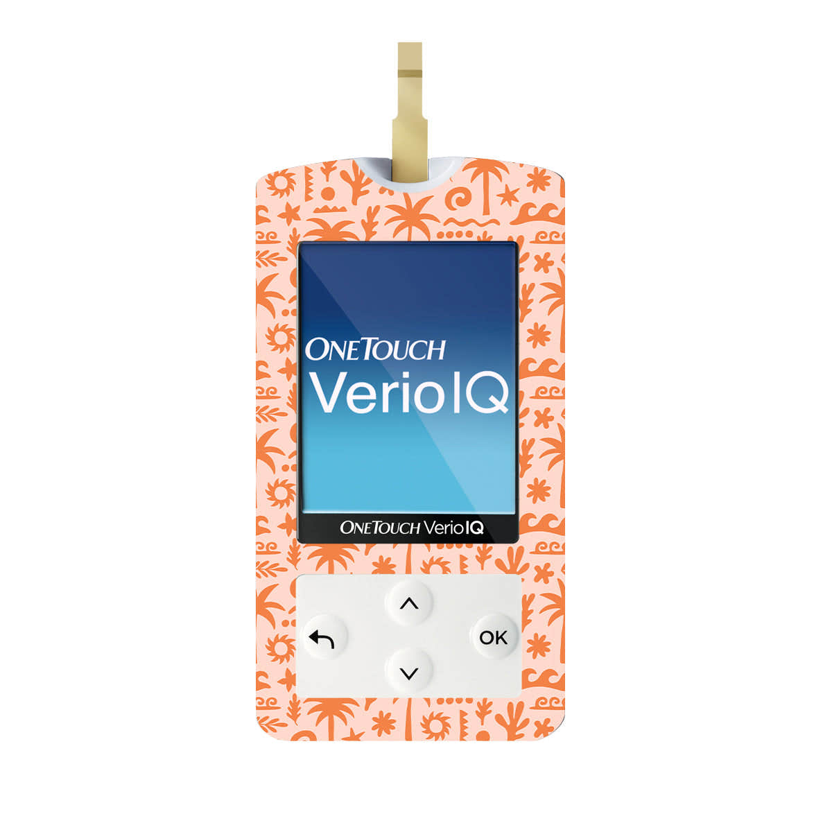 Terracotta Tides OneTouch Verio IQ Glucometer Sticker - Pump Peelz Terracotta Tides OneTouch Verio IQ Glucometer Sticker - Pump Peelz