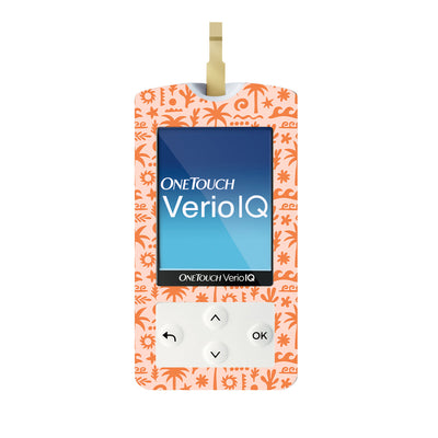 Terracotta Tides OneTouch Verio IQ Glucometer Sticker - Pump Peelz Terracotta Tides OneTouch Verio IQ Glucometer Sticker - Pump Peelz