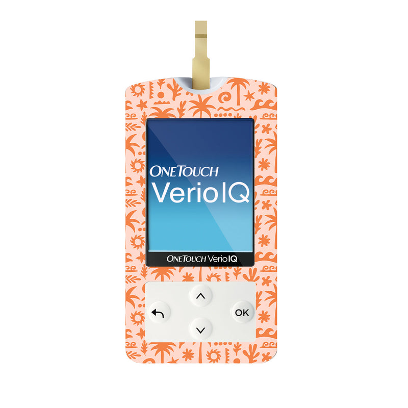 Terracotta Tides OneTouch Verio IQ Glucometer Sticker - Pump Peelz Terracotta Tides OneTouch Verio IQ Glucometer Sticker - Pump Peelz