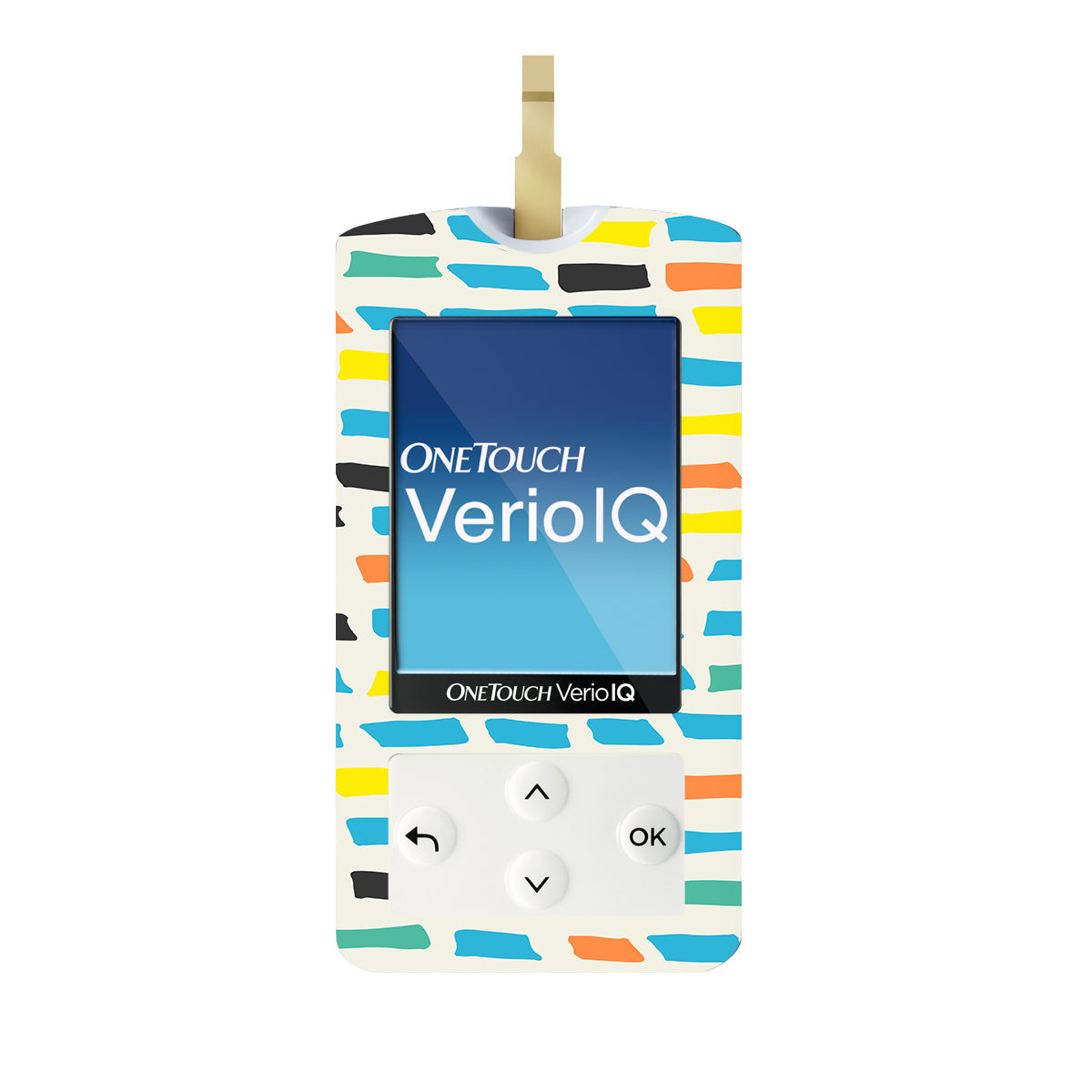 Colorful Sticks OneTouch Verio IQ Glucometer Sticker - Pump Peelz Colorful Sticks OneTouch Verio IQ Glucometer Sticker - Pump Peelz