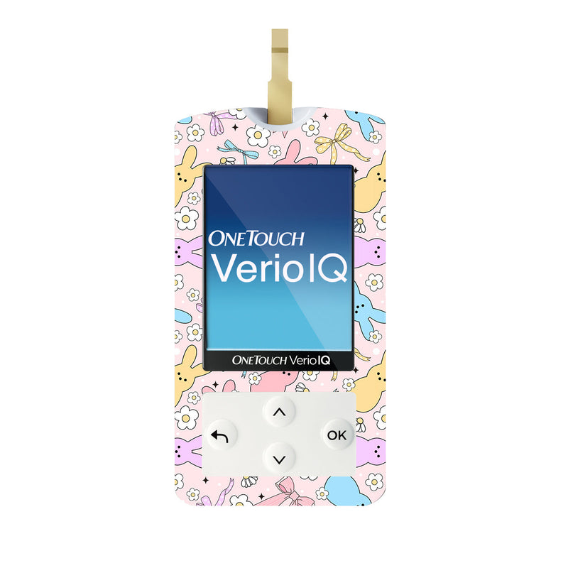 Hoppy Spring OneTouch Verio IQ Glucometer Sticker - Pump Peelz Hoppy Spring OneTouch Verio IQ Glucometer Sticker - Pump Peelz