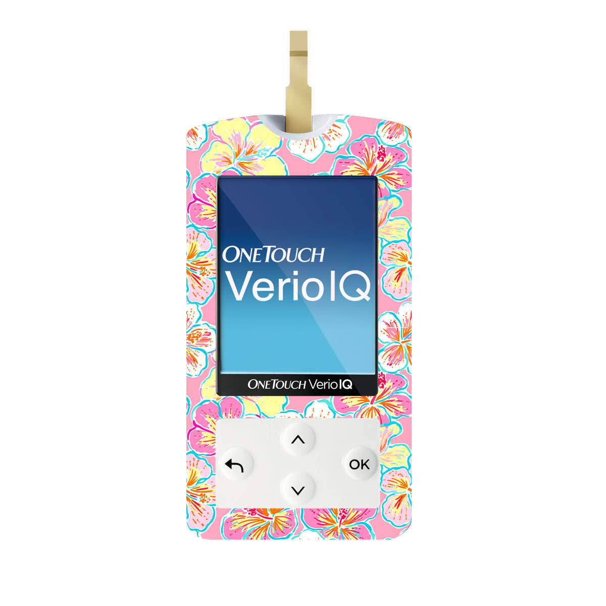 Tropic Crush OneTouch Verio IQ Glucometer Sticker - Pump Peelz Tropic Crush OneTouch Verio IQ Glucometer Sticker - Pump Peelz