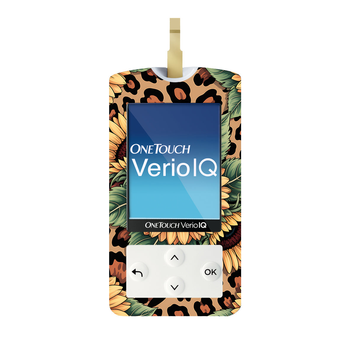 Wild Sunflower OneTouch Verio IQ Glucometer Sticker - Pump Peelz Wild Sunflower OneTouch Verio IQ Glucometer Sticker - Pump Peelz