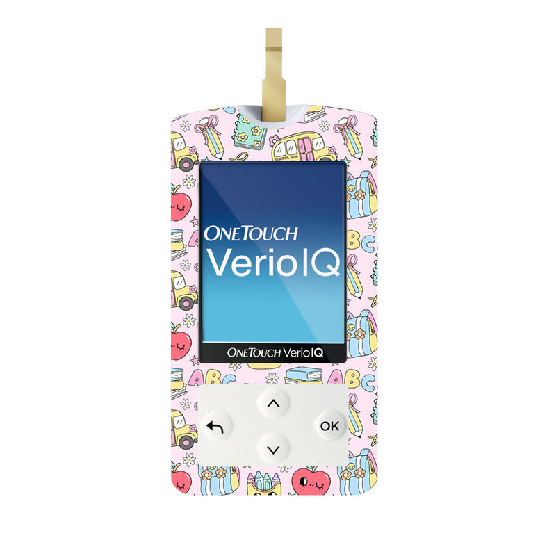 Tiny Scholar OneTouch Verio IQ Glucometer Sticker - Pump Peelz Tiny Scholar OneTouch Verio IQ Glucometer Sticker - Pump Peelz