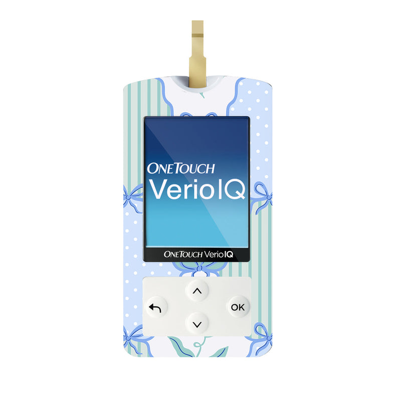Cottage Bows OneTouch Verio IQ Glucometer Sticker - Pump Peelz Cottage Bows OneTouch Verio IQ Glucometer Sticker - Pump Peelz