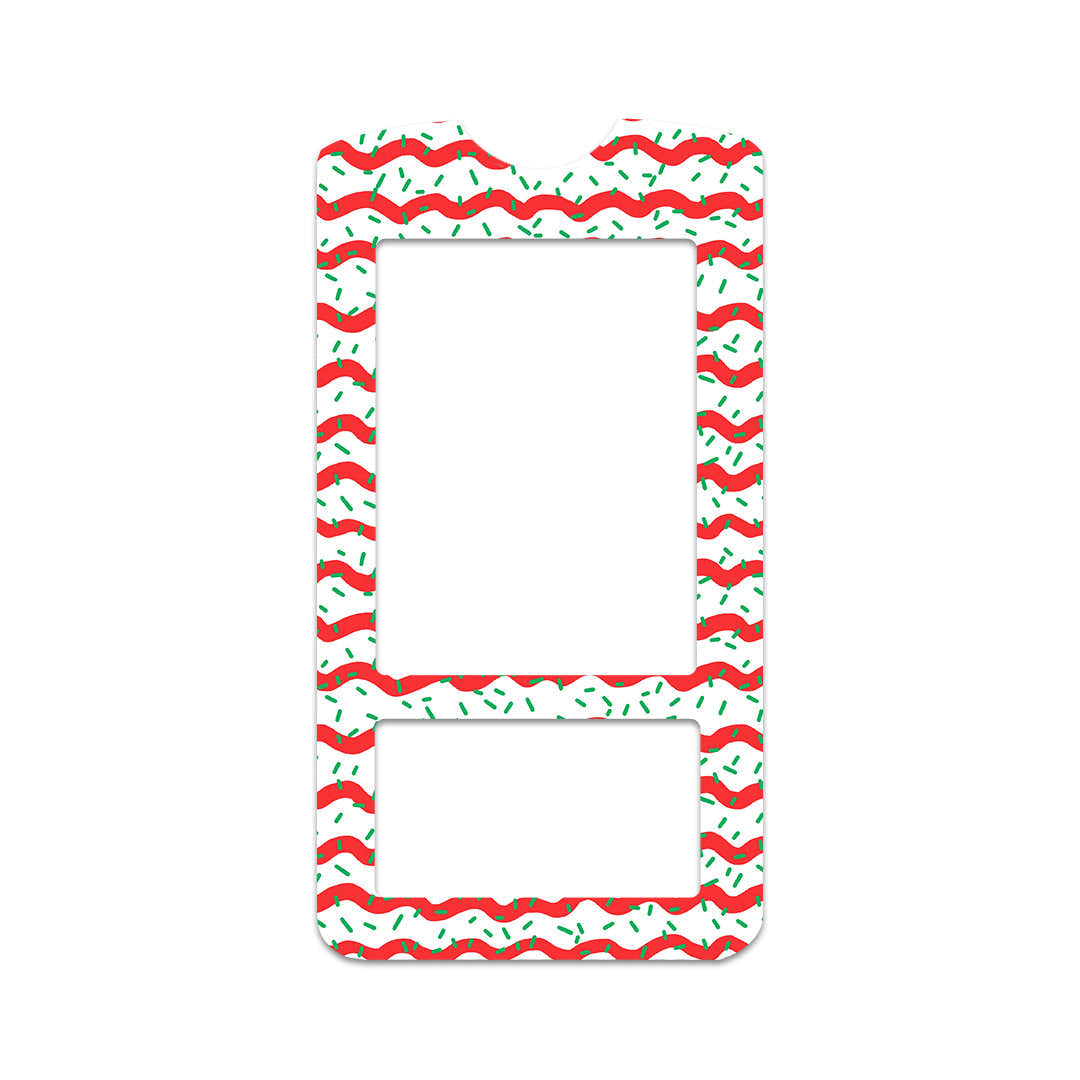 Christmas Icing OneTouch Verio IQ Glucometer Sticker - Pump Peelz Christmas Icing OneTouch Verio IQ Glucometer Sticker - Pump Peelz