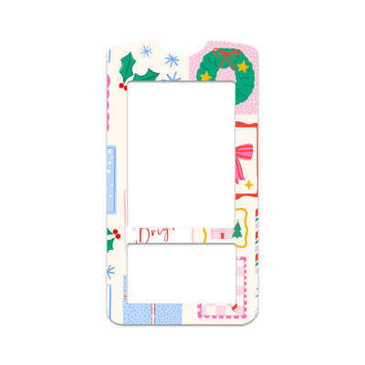 Holiday Greetings OneTouch Verio IQ Glucometer Sticker - Pump Peelz Holiday Greetings OneTouch Verio IQ Glucometer Sticker - Pump Peelz