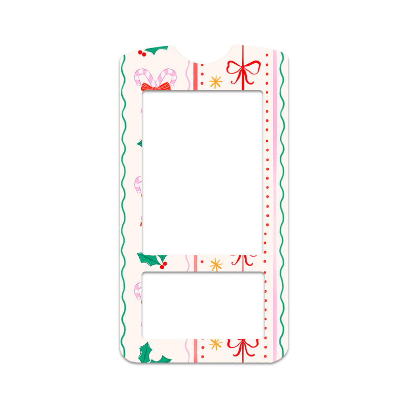 Holly Jolly Ribbon OneTouch Verio IQ Glucometer Sticker - Pump Peelz Holly Jolly Ribbon OneTouch Verio IQ Glucometer Sticker - Pump Peelz