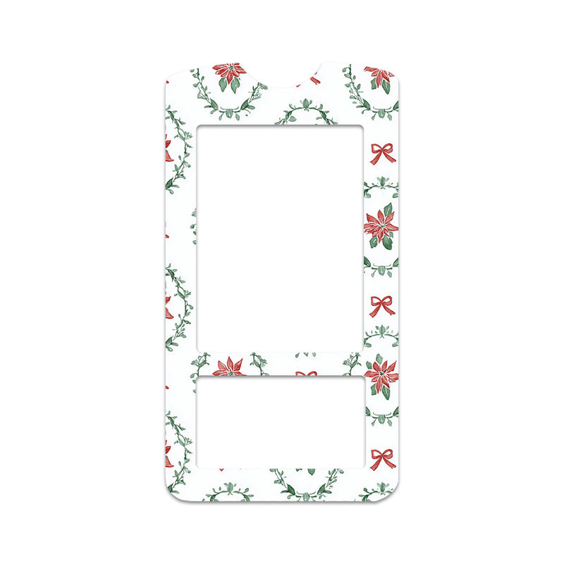 Poinsettia Parade OneTouch Verio IQ Glucometer Sticker - Pump Peelz Poinsettia Parade OneTouch Verio IQ Glucometer Sticker - Pump Peelz