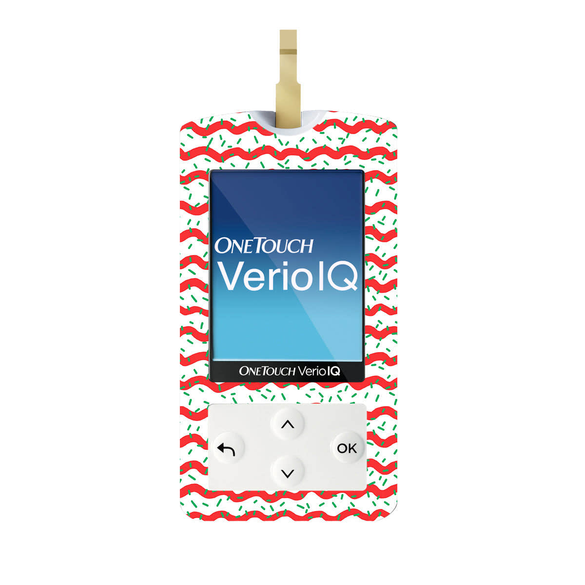 Christmas Icing OneTouch Verio IQ Glucometer Sticker - Pump Peelz Christmas Icing OneTouch Verio IQ Glucometer Sticker - Pump Peelz