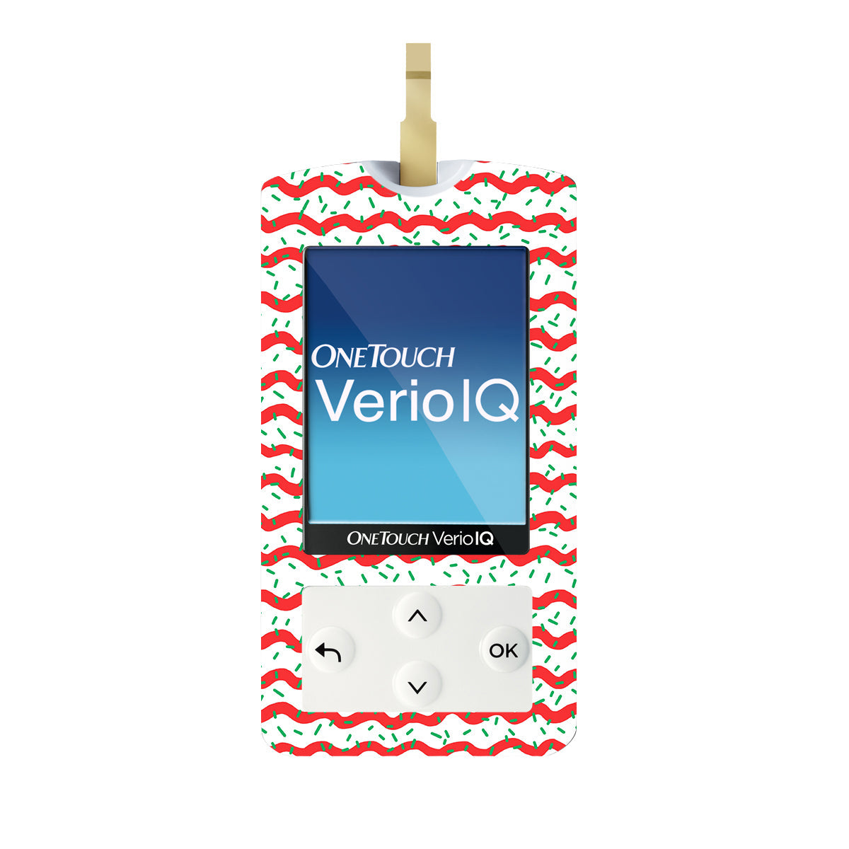 Christmas Icing OneTouch Verio IQ Glucometer Sticker - Pump Peelz Christmas Icing OneTouch Verio IQ Glucometer Sticker - Pump Peelz