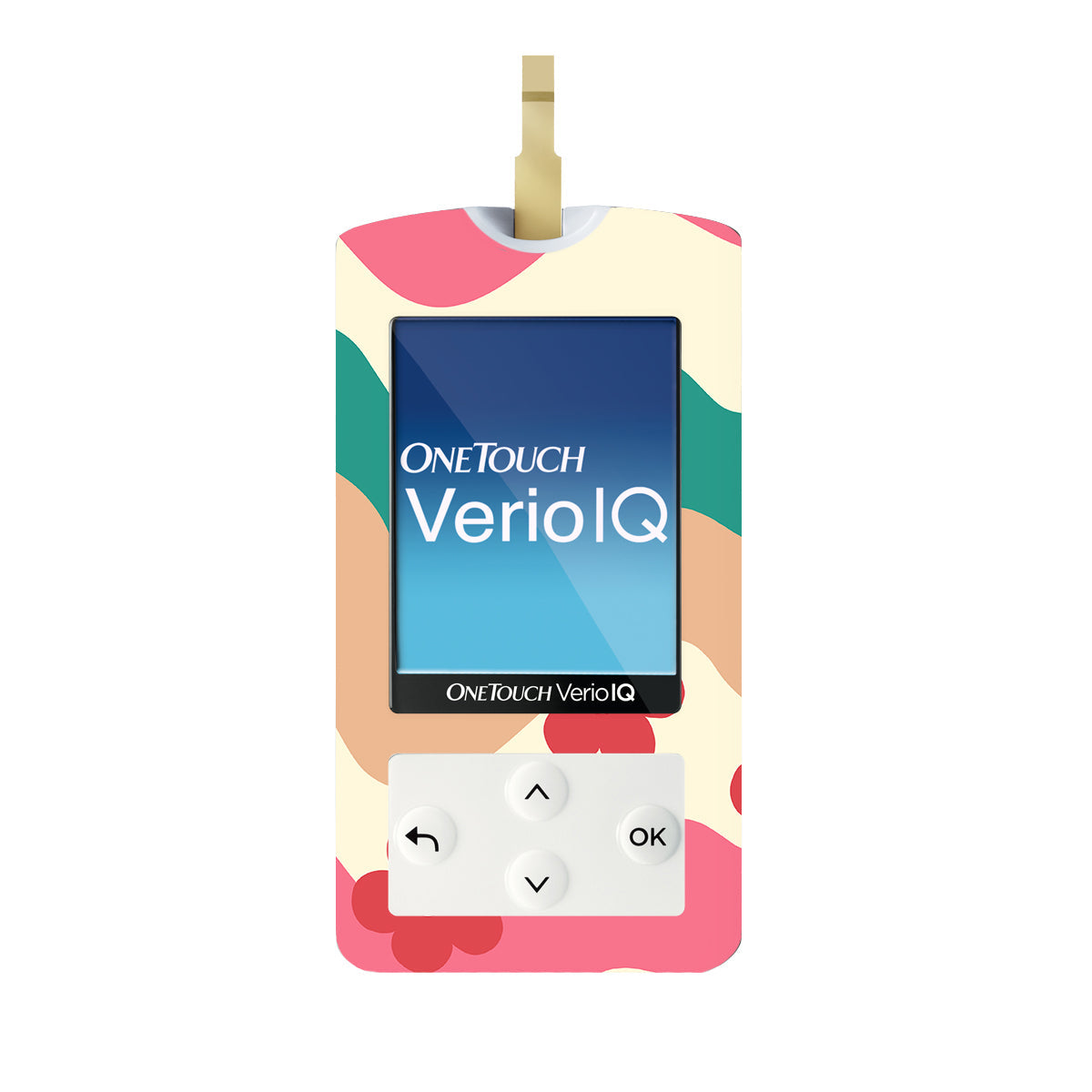 Retro Noel OneTouch Verio IQ Glucometer Sticker - Pump Peelz Retro Noel OneTouch Verio IQ Glucometer Sticker - Pump Peelz
