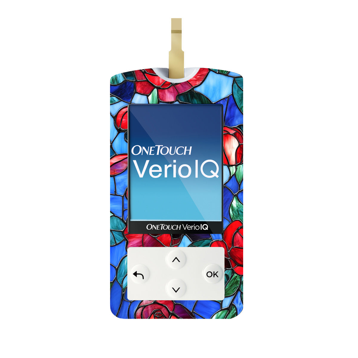 Crimson Blooms for OneTouch Verio IQ Glucometer Crimson Blooms for OneTouch Verio IQ Glucometer