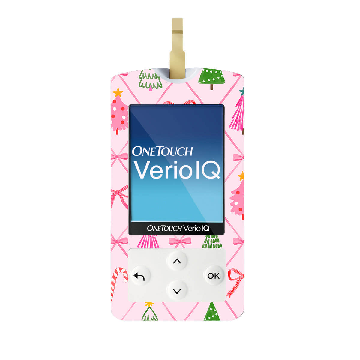 Coquette Christmas OneTouch Verio IQ Glucometer Sticker - Pump Peelz Coquette Christmas OneTouch Verio IQ Glucometer Sticker - Pump Peelz