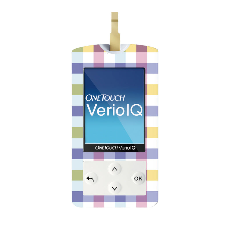 Spring Plaid for OneTouch Verio IQ Glucometer Spring Plaid for OneTouch Verio IQ Glucometer