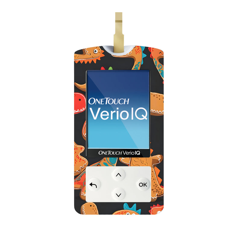 Jurassic Gingerbread OneTouch Verio IQ Glucometer Sticker - Pump Peelz Jurassic Gingerbread OneTouch Verio IQ Glucometer Sticker - Pump Peelz