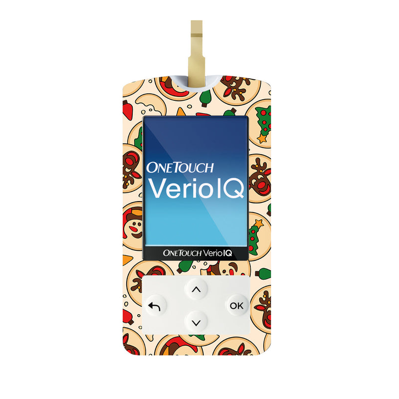 Santa's Cookies OneTouch Verio IQ Glucometer Sticker - Pump Peelz Santa's Cookies OneTouch Verio IQ Glucometer Sticker - Pump Peelz